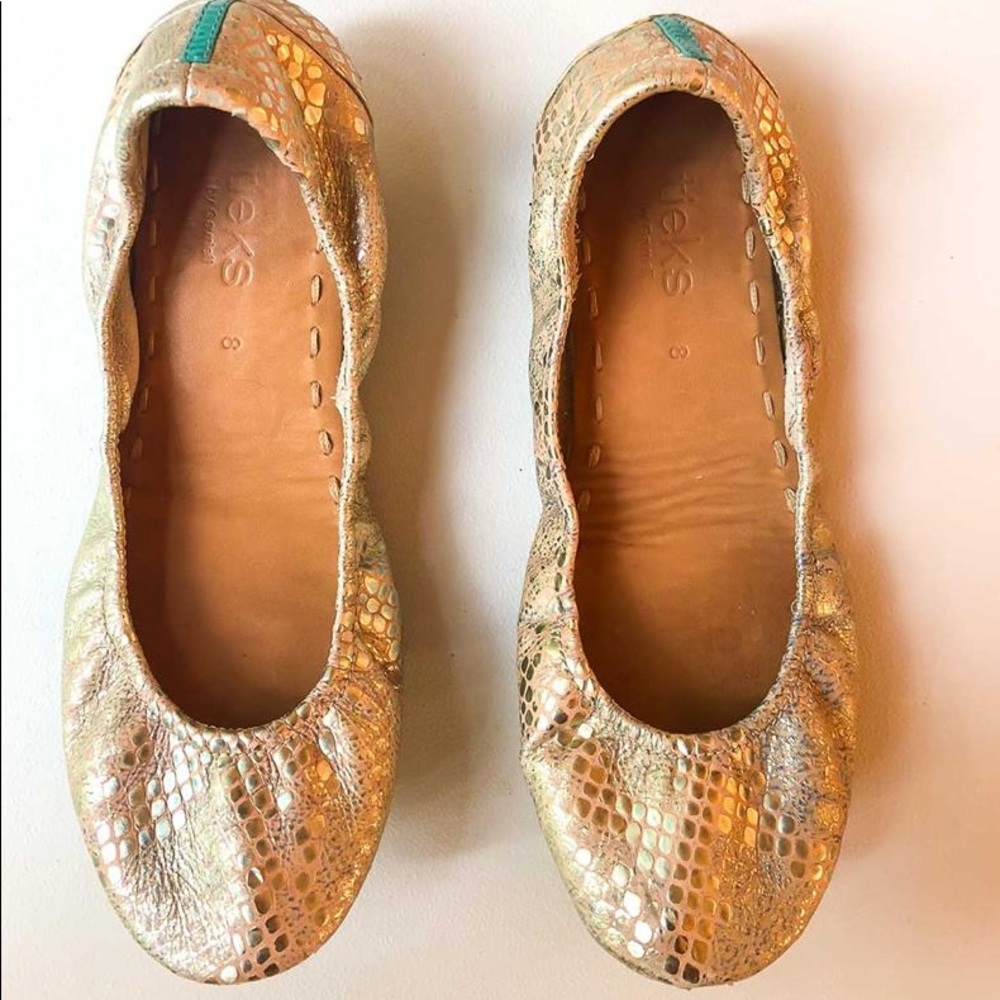 Tieks Flats Size 8 Romantic Blush, LIKE NEW